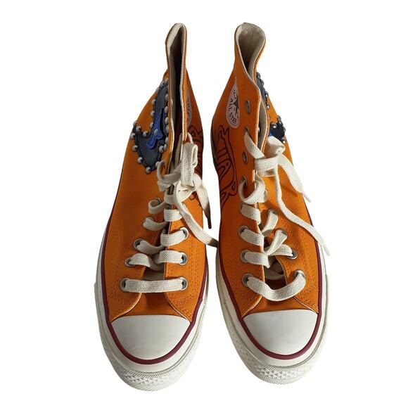 Converse Embellished Orange Chuck 70 Sneakers Size 7.5 US - Picture 4 of 5